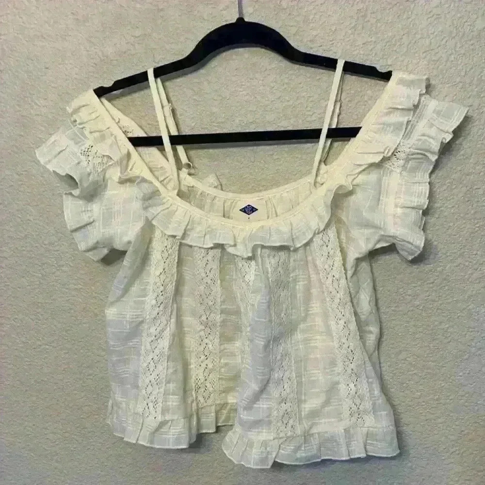 Wild Blue x Sadie Robertson sz xs boho festival concert bridal crochet ruffles